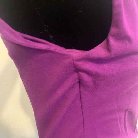 White House Black Market Purple Draped Waist Tank Top Women's Size XXS - Picture 8 of 12